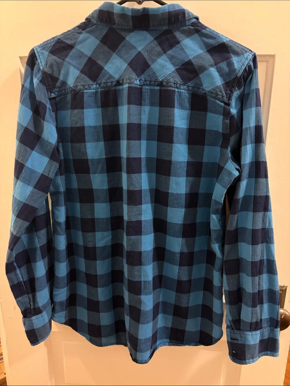 J. Crew Women’s Blue Buffalo Plaid Button-Down Shirt